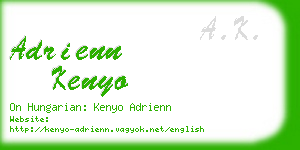 adrienn kenyo business card